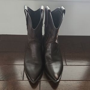 Brown Leather Western Boots